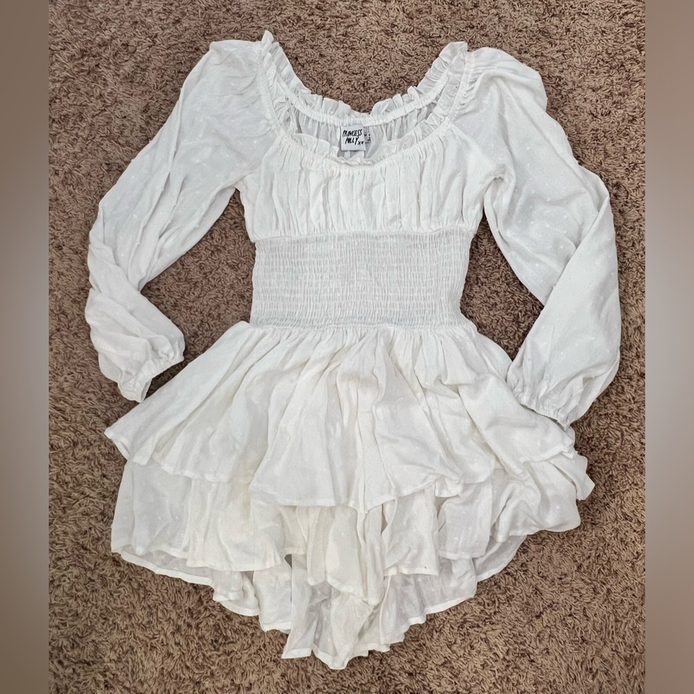 Princess Polly White Ruffle Romper